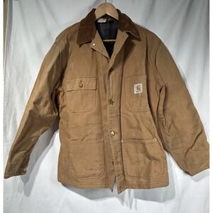Carhartt Vintage Blanket Lined Chore Coat Jacket 6BLC Size 42 USA MADE 1990's